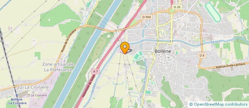 localisation de l'entreprise NARBONNE OPTIQUE à BOLLENE