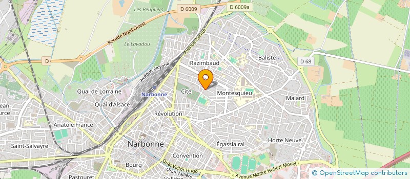 localisation de l'entreprise NARBONNE SAVATE MEDITERRANEE  NARBONNE