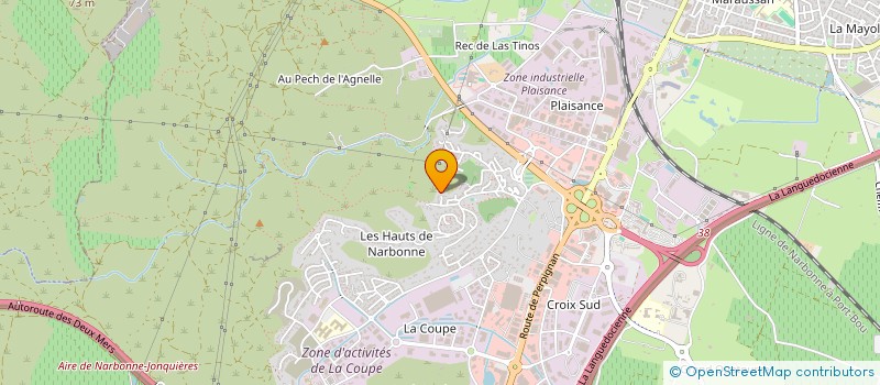 localisation de l'entreprise NARBONNE VEHICULES OCCASIONS OLIVIER  NARBONNE