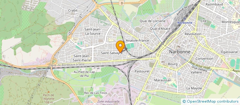 localisation de l'entreprise NARBONNE VITRAGE  NARBONNE