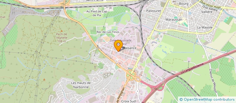localisation de l'entreprise NARBONNE VOLETS  NARBONNE