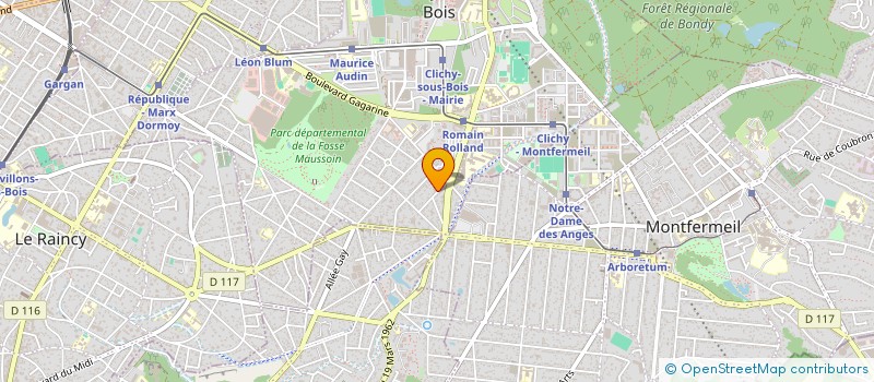 localisation de l'entreprise NARC à CLICHY-SOUS-BOIS