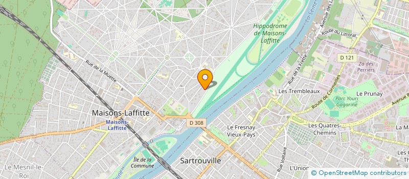 localisation de l'entreprise NARCISSE DECO  MAISONS-LAFFITTE