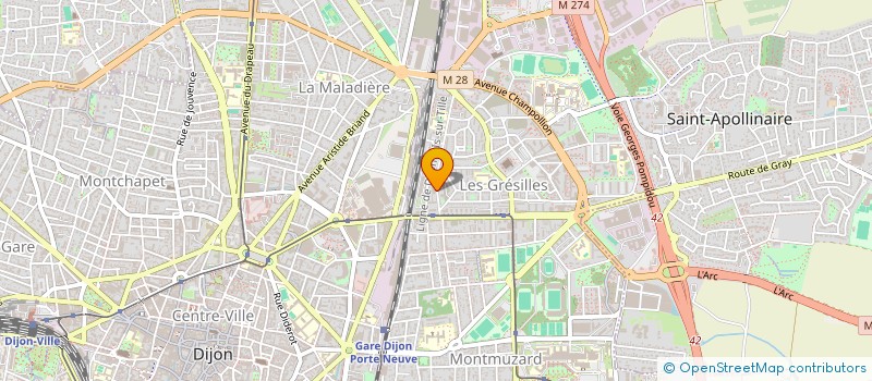 localisation de l'entreprise NARCISSE ET ANGELIQUE à DIJON