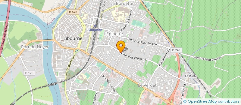 localisation de l'entreprise NARCY HABITAT à LIBOURNE