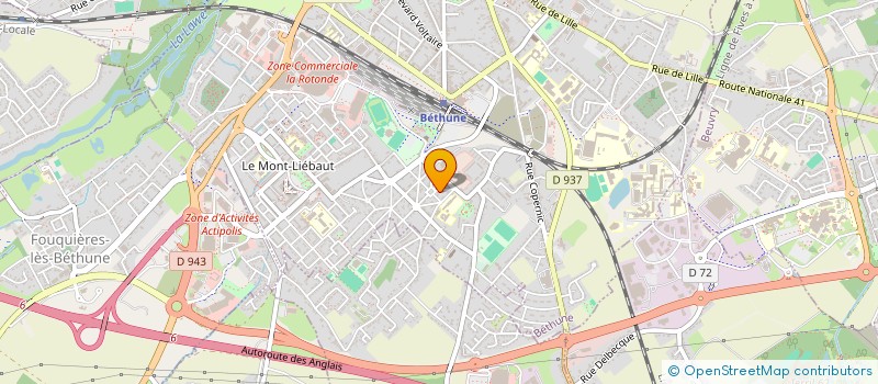 localisation de l'entreprise NARD'RECYCLART à BETHUNE