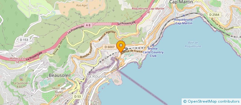 localisation de l'entreprise NARDI à ROQUEBRUNE-CAP-MARTIN
