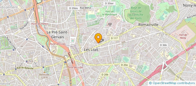 localisation de l'entreprise NARDIN ORGANISATION à LES LILAS