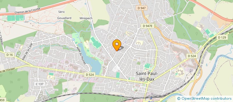 localisation de l'entreprise NARDOU-BEGUIN à SAINT-PAUL-LES-DAX