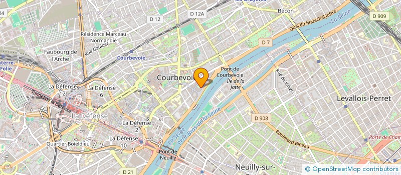 localisation de l'entreprise NAREL AGENCY  COURBEVOIE