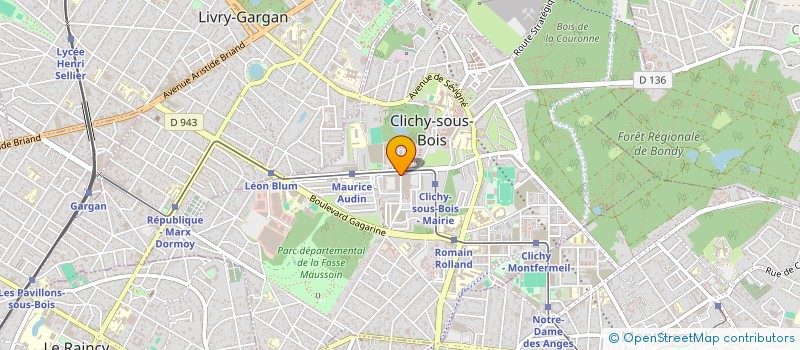 localisation de l'entreprise NARELA à CLICHY-SOUS-BOIS