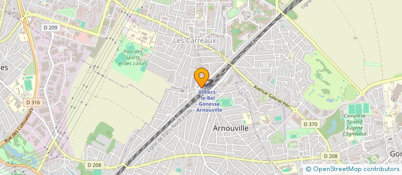 localisation de l'entreprise NARGUI' LAND à ARNOUVILLE