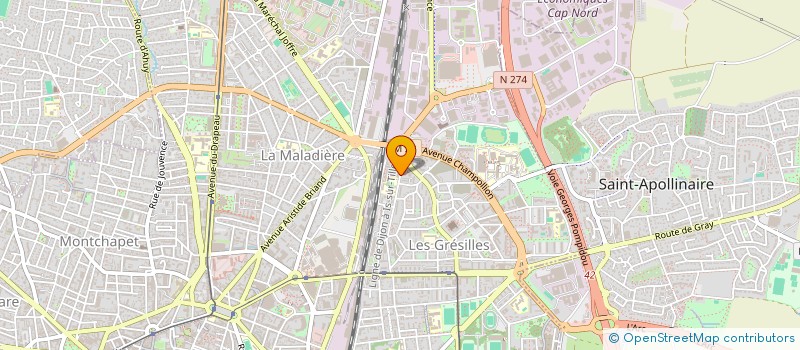 localisation de l'entreprise NARI SOME (APPRENTISSAGE ET CONNAISSANCE)  DIJON