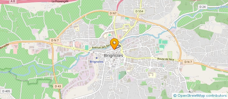 localisation de l'entreprise NARIF à BRIGNOLES