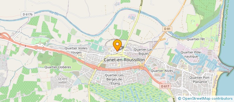 localisation de l'entreprise NARKOZ  CANET-EN-ROUSSILLON