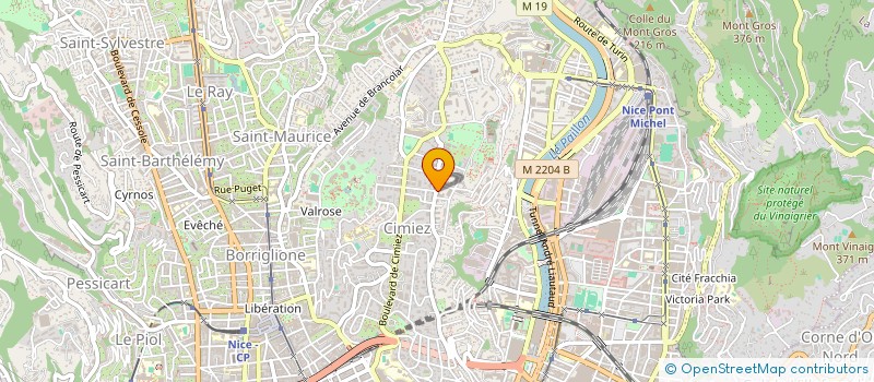 localisation de l'entreprise NARRATIVE BODY  NICE