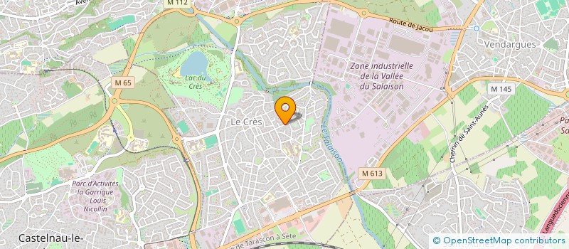 localisation de l'entreprise NARS  LE CRES