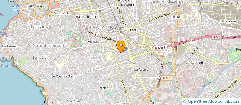 localisation de l'entreprise NARTHEX à MARSEILLE