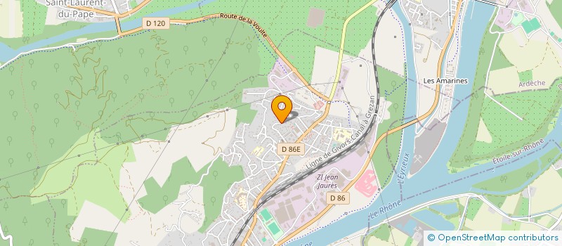 localisation de l'entreprise NARVAL  LA VOULTE-SUR-RHONE