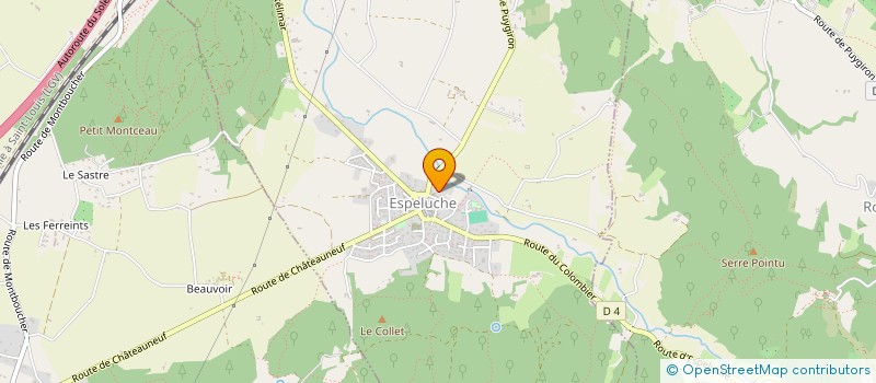 localisation de l'entreprise NAS 26  ESPELUCHE