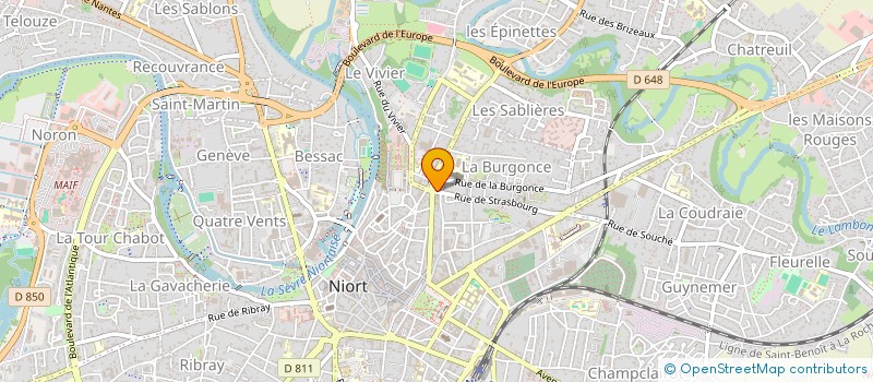 localisation de l'entreprise NAS à NIORT