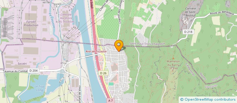 localisation de l'entreprise NAS  BOLLENE