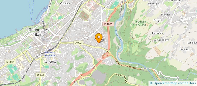 localisation de l'entreprise NAS AUTO à THONON-LES-BAINS