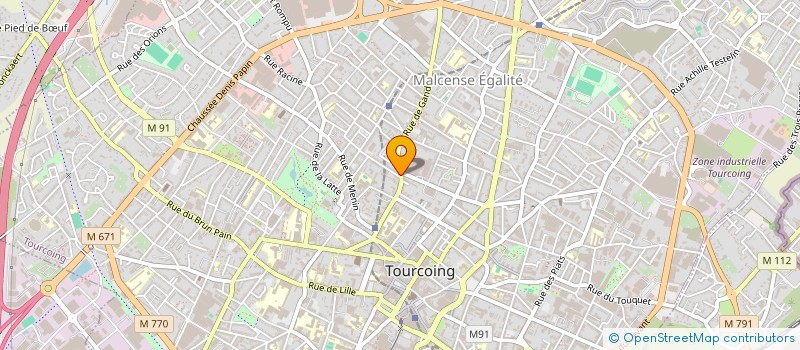 localisation de l'entreprise NAS BURGER  TOURCOING