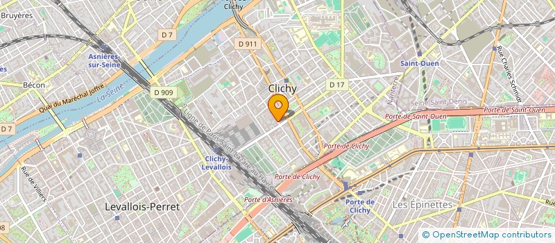 localisation de l'entreprise NAS DESIGN à CLICHY