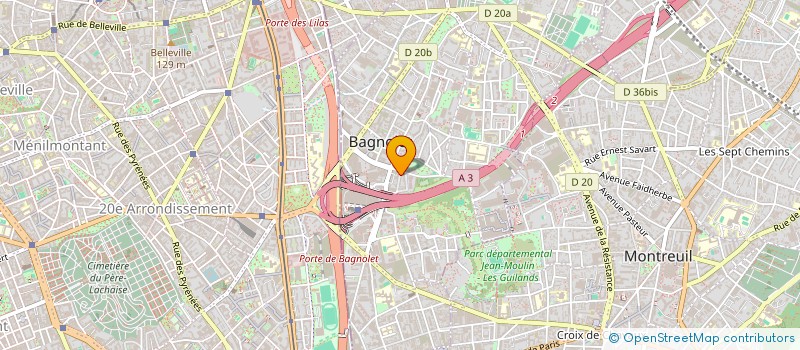 localisation de l'entreprise NAS PEINTURE  BAGNOLET