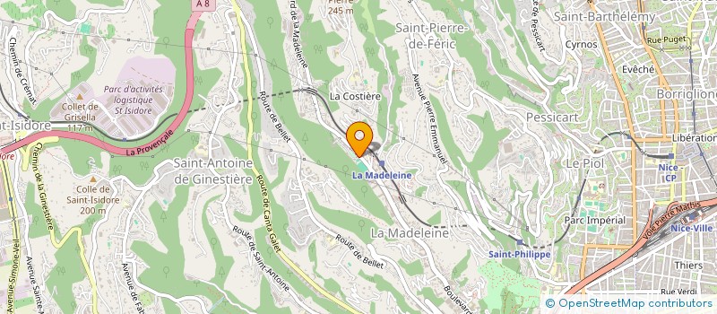 localisation de l'entreprise NASA à NICE