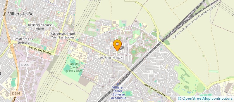 localisation de l'entreprise NASAK 28  VILLIERS-LE-BEL