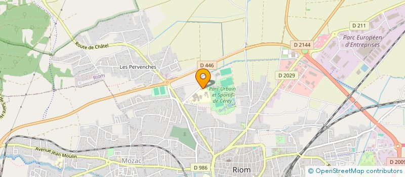 localisation de l'entreprise NASATRI NATATION SAUVETAGE TRIATHLON (NASATRI)  RIOM