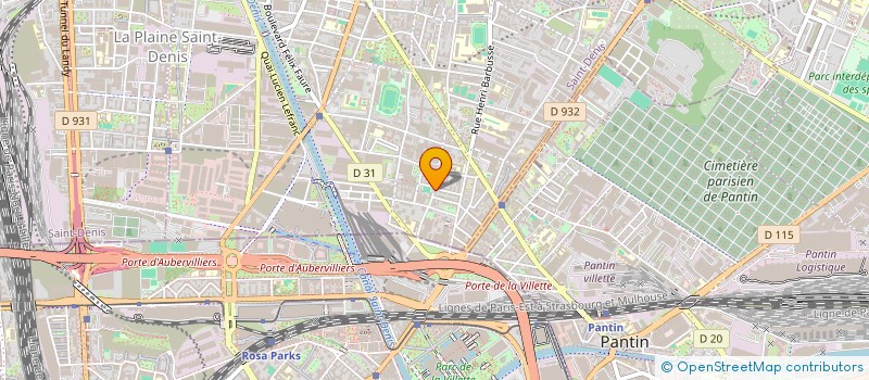 localisation de l'entreprise NASCENCE  AUBERVILLIERS