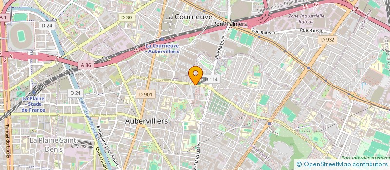 localisation de l'entreprise NASEEB à AUBERVILLIERS