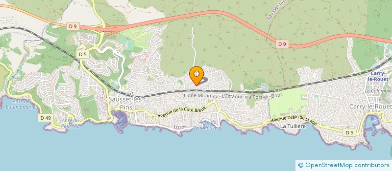 localisation de l'entreprise NASH AGENCEMENT  SAUSSET-LES-PINS