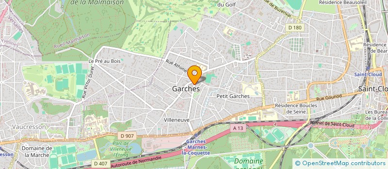 localisation de l'entreprise NASH PARADIS à GARCHES