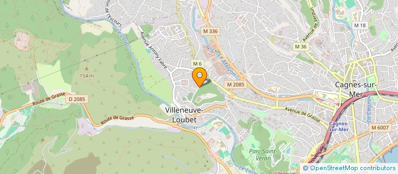 localisation de l'entreprise NASHPHARM à VILLENEUVE-LOUBET