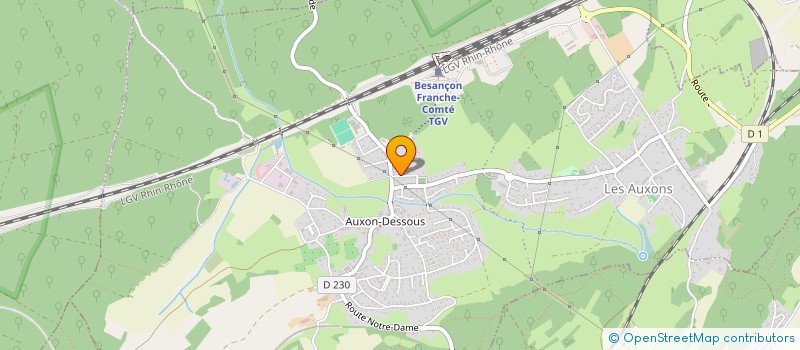 localisation de l'entreprise NASOLY  LES AUXONS