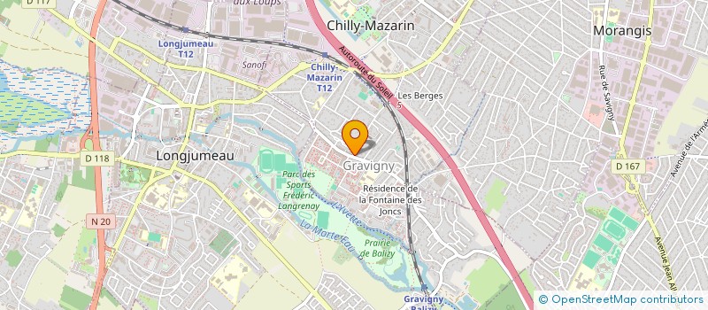 localisation de l'entreprise NASR BEAUTE à CHILLY-MAZARIN