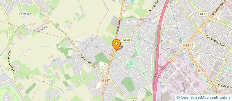 localisation de l'entreprise NASR IMMO à RONCQ