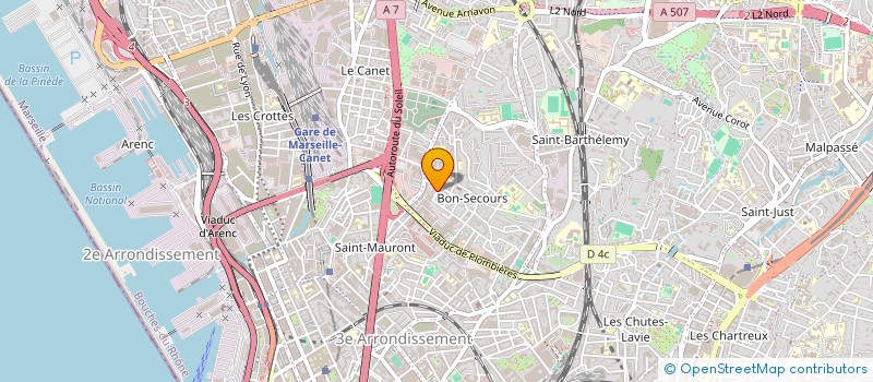 localisation de l'entreprise NASR TRANSPORTS à MARSEILLE