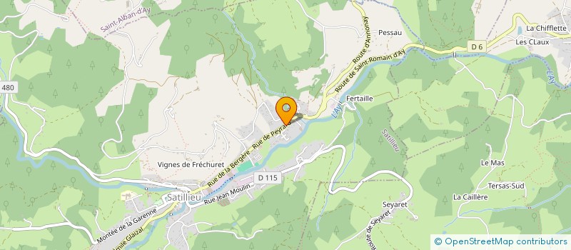 localisation de l'entreprise NASS TAXI  SATILLIEU