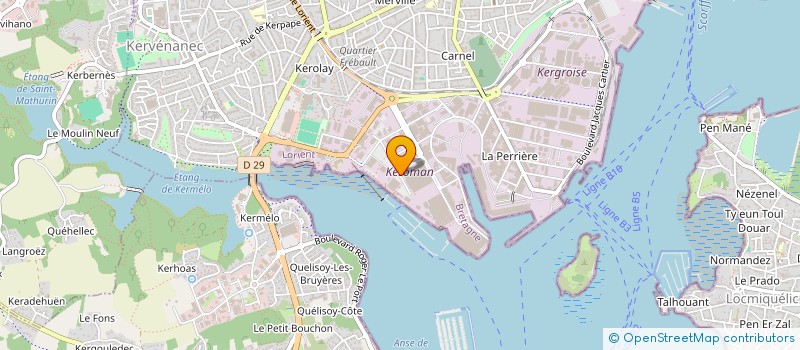 localisation de l'entreprise NASS&WIND ENERGIE VERTE à LORIENT