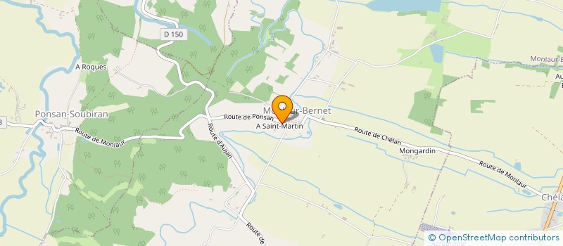 localisation de l'entreprise NASSANS CHARPENTES à MONLAUR-BERNET