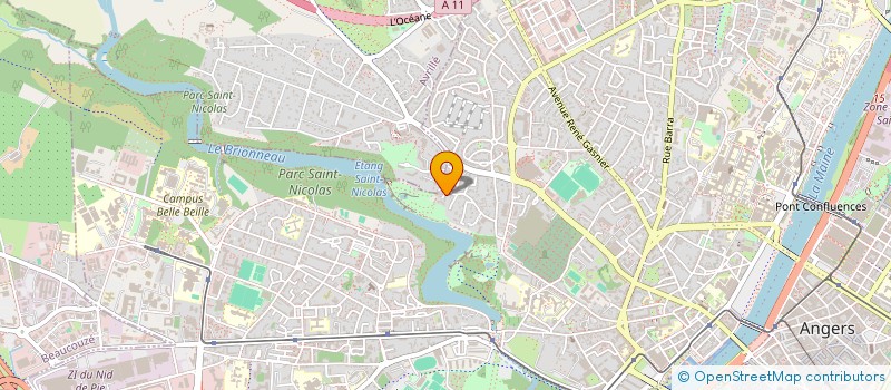 localisation de l'entreprise NASTA à ANGERS