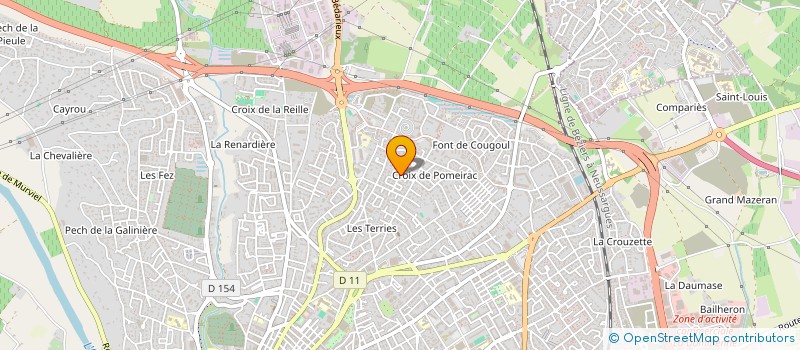localisation de l'entreprise NAT  BEZIERS
