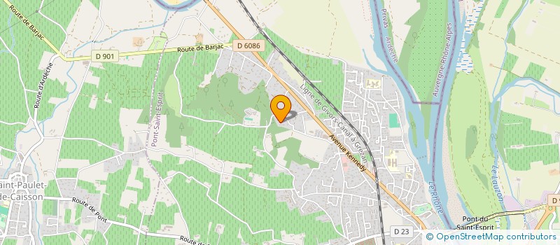 localisation de l'entreprise NAT.86  PONT-SAINT-ESPRIT