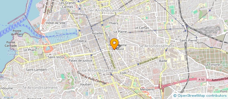 localisation de l'entreprise NAT COIFFURE à MARSEILLE
