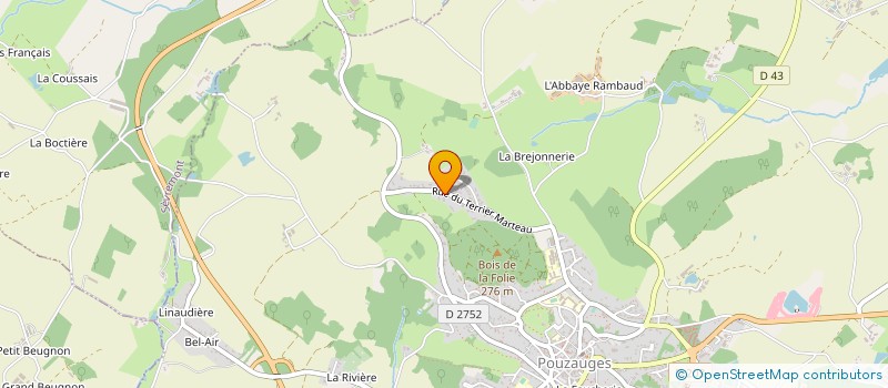 localisation de l'entreprise NAT'DAV  POUZAUGES